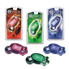 four different types of electronic gadgets in plastic packaging