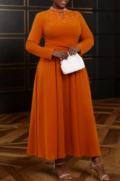 Brown Beading O Neck Hollow Out Formal Evening Party A Line Pleated Maxi Dresses Brown Dresses Formal, Ruched Maxi Dress, Dress Sleeve Styles, Women Formals, Formal Party, Pleated Maxi, Maxi Dress Online, Pleated Maxi Dress, Maxi Gowns