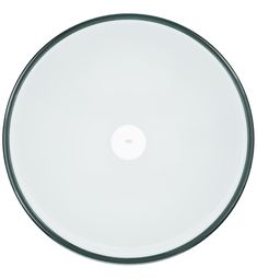 a white drum head with black rim