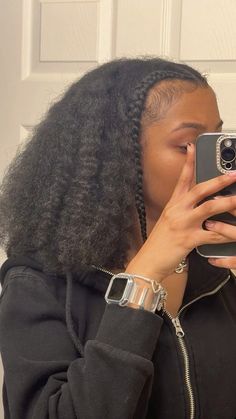 Cute Curly Hairstyles, Natural Hair Updo, Braided Ponytail, Goddess Braids, French Braid, Black Natural Hairstyles, Hair Care Tips, Curled Hairstyles, Protective Hairstyles