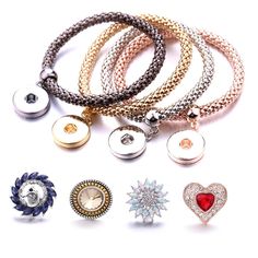 PRICES MAY VARY. ❤ Quantity:4pcs bracelet and 4pcs snaps ❤ Material: alloy ❤ Make Your Style ❤ Fit snap charms ❤ Fit snap buttons making . Charms Bracelets, Diy Buttons, Snap Jewelry, Button Jewelry, Jewelry Making Charms, Elastic Bracelet, Amazon Art, Sewing Stores, Jewelry For Women