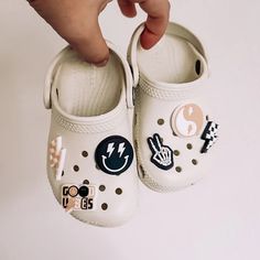 A set of 9 Croc charms that are perfect to express your Little's style on their shoes every day! ** CHARMS HAVE SMALL PARTS THAT COULD BE CHOKING HAZARDS FOR CHILDREN UNDER THE AGE OF THREE YEARS OLD/AND OR OLDER. PARENT SUPERVISION IS RECOMMENDED.** Crocs Charms, Baby Fits, Croc Charms, Baby Boy Fashion, Boy Mom, Toddler Fashion, Future Baby