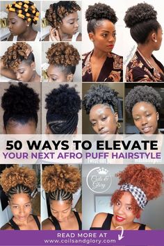 50 Ways To Elevate Traditional Afro Puff Hairstyles – Coils and Glory Puff Hair Styles, Puff Hairstyle, Puff Hairstyles, Afro Puff Hairstyles, Teeny Weeny Afro, Natural Hair Stylists, Hair Puff, Type 4 Hair, 4c Natural Hair