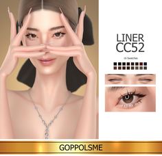 an image of a woman holding her hands up to her face with the caption goppolsme