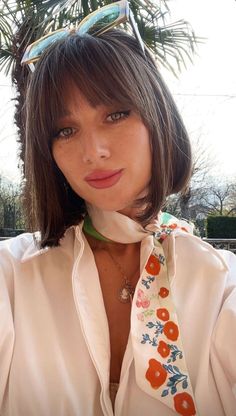 Cute trendy bob hairstyle ideas | Trendy hairstyle ideas Karolina Naji Hair, Bangs With Hat, Bob Hairstyle Ideas, Bobbed Hairstyles With Fringe, Trendy Bob, Bangs Hairstyle