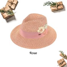 "Hook and Loop closure MATERIAL: 100% Paper Straw Woven. Tightly woven for the quality and durability. Strong Anti-UV Function, UPF 50+ SIZE: One Size Fits Most / Circumference is about 22.5\" Beach Sun Hat, Summer Street Fedora Hat. Great for beach, boating, vacation, park or pool, hiking, camping, gardening, travelling, tourism, weekend getaway, honeymoon." Womens Wide Brim Hats, Straw Beach Hat, Gardening Hat, Straw Hat Beach, Cc Beanie, Beach Bride, Summer Street, Hat Summer, Beach Hat