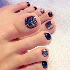 Teen Nail Art, Pretty Toenails, French Pedicure Designs, Bedazzled Nails, Pedicure Designs Toenails, French Pedicure, Gel Pedicure, Pedicure Colors, Pedi Ideas