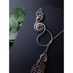 Wire wrapped lariat Y-necklace - Inspire Uplift Nickel Silver, The Loop, Lariat Necklace, Steel Chain, Stainless Steel Chain, Wire Wrapped, Wire Wrapping, Stainless Steel, Chain