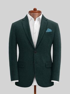 Make a grand impression at a wedding reception with our Naples Bello Green Tweed Jacket. Crafted from pure wool, it features a subtle Bello green color throughout the plain weave, providing stunning visual appeal. This jacket will be a stylish companion you can rely on. #studiosuits #mensclothingstyle#jacket #dapper #sartorial #businessman#comfort #styleinspiration #styleformen #mensweardaily #menwithstyle#luxury#classic#green#bold#tweed#cool Green Tweed Jacket, Green Tweed Suit, Blue Linen Suit, Blue Tweed Jacket, Grey Tweed Suit, White Linen Suit, Herringbone Tweed Jacket, Grey Wool Suit, Tweed Suit