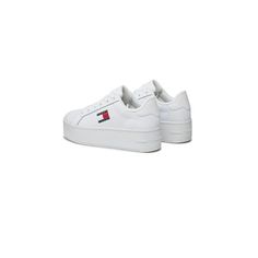 Brand: Tommy Hilfiger Jeans Gender: Women Type: Sneakers Season: Spring/Summer PRODUCT DETAIL • Color: white • Size (cm): 4.5 COMPOSITION AND MATERIAL • Composition: -90% leather -10% polyurethane White Sporty Platform Sneakers For Athletic Use, White Sporty Platform Sneakers For Spring, White Spring Athletic Platform Sneakers, White Platform Sneakers For Summer Streetwear, Modern White Platform Sneakers For Sports, White High-top Platform Sneakers For Summer, White Sporty Sneakers For Summer, White Platform Sneakers For Summer Sports, White Platform Sneakers For Summer