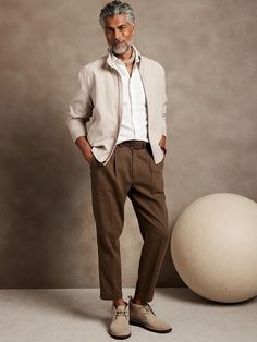 Relaxed Tapered Pant | Banana Republic Factory Neutral Pants, Tapered Pant, Relaxed Pants, Linen Pant, Banana Republic Men, Guest Attire, Wedding Attire Guest, Fall Capsule Wardrobe, Banana Republic Factory