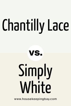 Chantilly Lace vs. Simply White by Benjamin Moore Simply White Paint, Chantily Lace, Painted Kitchen Cabinets Colors, Cabinet Paint Colors, Heritage House