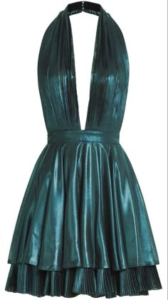 Short Halter Dress, Metallic Halter Dress, Green Halter Dress, Green Halter Top, Short Green Dress, Halter Dress Short, Green Cocktail Dress, Green Cocktail