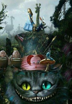 an image of alice and the neverlanders with cats on top of each other