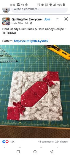 an image of someone's sewing project on twitter