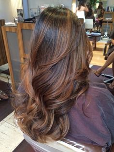 Black To Auburn Balayage, Highlights For Chestnut Brown Hair, Mahogany Brown Hair Color With Highlights, Maple Brown Balayage, Dark Brown With Chestnut Highlights, Deep Brunette Balayage, Cooper Brown Balayage, Dark Warm Balayage, Auburn Highlights In Dark Brown Hair