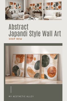 abstract japanese style wall art shop now