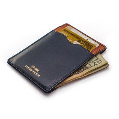 The Minimalist Wallet in Navy - Classic Men’s Clothing Best Slim Wallet, Minimalist Men, Unique Wallets, Minimalist Leather Wallet, Taylor Stitch, Leather Anniversary, I'm With The Band, Best Wallet, Designer Wallets