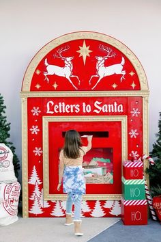 Guests can even have their picture taken with Santa Claus and Mrs. Clause in the whimsical cottage. Or drop off letters to ensure they get to the North Pole in time. Santa Setup Ideas, Santa Set Up, North Pole Post Office Decorations, North Pole Christmas Party Theme, Santas Village Ideas, Christmas City Decorations, Playful Christmas Decor, North Pole Themed Party, Santas Mailroom