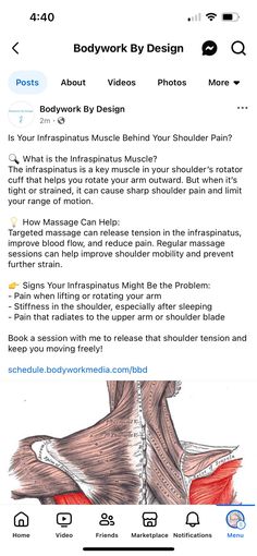 Massage Marketing Made Easy Infraspinatus Muscle, One Small Step, Rotator Cuff, Blood Flow