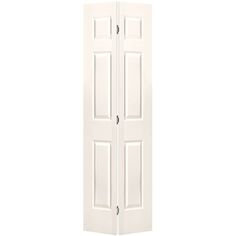 an open white door on a white background