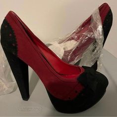 Make An Offer Or Bundle! Black Goth Shoes, Halloween Heels, Silver Metallic Heels, Black Formal Shoes, Red Wedding Shoes, Silver Sparkly Heels, Goth Shoes, Burgundy Heels, Black Peep Toe Heels