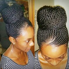 Cornrow Bun Corn Row Braids, Straight Up Hairstyles, Corn Row, Ghana Braids Hairstyles, Tan Skin Blonde Hair, Pretty Braids, Twisted Updo, Braids Hairstyles Pictures