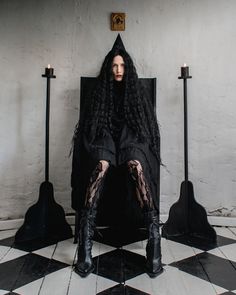 Horror Fashion Editorial, Spooky Fashion Editorial, Goth Couture Dark Fashion, Goth Fur Coat, Goth Editorial Makeup, Leo Rising, Costume Makeup, Handmade Shoes, Character Portraits