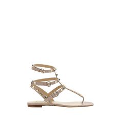 Calfskin Rockstud Sandals By Valentino Garavani, Leather Front Straps, Closure By Double Adjustable Ankle Lap Strap With Side Buckle, Flat Leather Sole, The Brand's Iconic All-Over Applied And Gold-Plated Rockstud Studs, Logoed Insole. Size Type: It Sku: Bas-5w2s0812vod_p45 Welcome To The Official Luosophy Poshmark Closet! Luosophy Is A Luxury Brand Reselling Company Founded In San Diego, Ca From 2016. All Our Products Are Imported From Italy And Sold In The Usa. We Do Our Best To Provide High F Luxury Studded Sandals For Spring, Designer Spiked Sandals For Summer, Luxury Spiked Sandals For Summer, Designer Studded Flat Sandals, Designer Ankle Strap Sandals With Studs, Luxury Studded Round Toe Sandals, Luxury Studded Sandals With Round Toe, Designer Spiked Ankle Strap Sandals, Luxury Spiked Ankle Strap Sandals