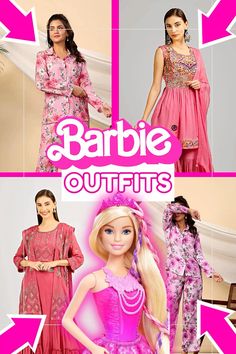 Explore our new 4 barbie inspired outfit💖 Beautiful Barbie Outfits for you! These barbie Dresses will make you go wow! Aesthetic Barbie, Types Of Suits, Barbie Aesthetic, Barbie Dresses, Trendy Suits, Barbie Inspired, Barbie Outfits, Pink Wedding Dress, Lehenga Style