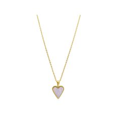 Add a touch of sweetness to any ensemble with this 14k gold Adornia mother-of-pearl heart pendant necklace.Click on this JEWELRY & WATCHES GUIDE to learn about fit, styles, materials and more! Chain length: 18 in. + 2-in. extender Chain type: cable Pendant size: 1 in. Nickel free Metal: stainless steel Plating: 14k gold Finish: polished Packaging: pouch Size: 18". Color: White. Gender: female. Age Group: adult. Material: Gold Plate. Packaging Pouch, Pearl Heart, Heart Pendant Necklace, Chain Lengths, Chain Length, Gold Finish, Heart Pendant, Mother Of Pearl, Gender Female