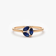 Marquise Sapphire, Sapphire Cluster Ring, Blue Sapphire Jewelry, Measure Ring Size, Future Engagement Rings, Marquise Ring, Local Jewelry, Sapphire Jewelry, Diamond Color