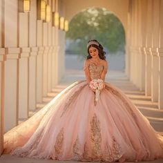 Pink Quinceanera Dresses 2024 Vestidos De 15 Quinceañera Sparkly Sweetheart Princess Sweet 16 Dress XV Birthday Party Ball Gown - AliExpress Gold Quince Dress, Rose Gold Quinceanera Dresses, Pink Quinceanera Dresses, Charro Quince, Black Quince, Quinceanera Dresses Gold