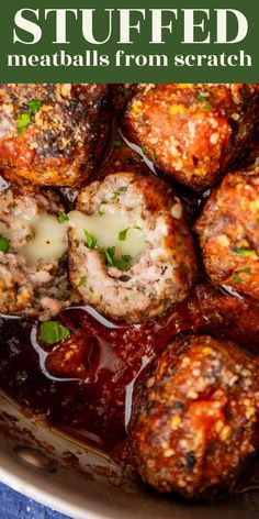 meatballs with sauce and parmesan cheese in a slow - cooker dish