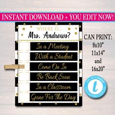 a sign that says, instant printable for you to use on your own wall