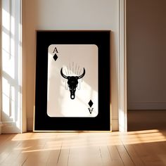 a black and white photo with a bull's head on it