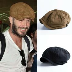 Product Description Men Beret Hats Octagonal Newsboy Flat Hat Cap Vintage Newsboy Painter Beret Hats Specification: 100% Brand new and high quality. Color :Black,Coffee,Navy blue,Beige  Material:Cotton,Hemp Occasion:Casual, Outdoor Hat Circumference: M: 56cm-58cm , L: 58cm-60cm,XL:61-63cm Brim of hat: 3.5cm, Hat depth: 11cm Conversion: 1cm=0.39inch, 1inch=2.54cm Features: Elastic design. Elastic adjusting belt at the back of the cap for convenient and comfortable wearing Package included: 1 x Be Peaky Blinders Cap, Newsboy Cap Men, Mens Beret, Trendy Caps, Beret Hats, Flat Hat, Hats Summer, Baker Boy Cap, Cabbie Hat