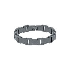 A black ion finish and embossed design give this men's LYNX link bracelet a sleek look. A black ion finish and embossed design give this men's LYNX link bracelet a sleek look. Click on this JEWELRY & WATCHES GUIDE to learn about fit, styles, materials and more! BRACELET DETAILS Length: 8.75 in. Clasp: fold-over Embossed details Metal: ion plated over stainless steel Finish: matte Nickel free Packaging: boxed Gift Givers: This item ships in its original packaging. If intended as a gift, the packa Modern Black Engraved Bracelet, Embossed Design, Jewelry Clasps, Lynx, Sleek Look, This Man, Link Bracelets, Emboss, A Black