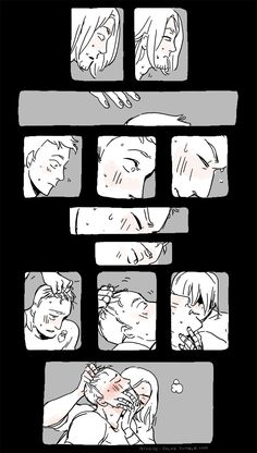 the storyboard shows different stages of being in bed with someone sleeping on their stomach