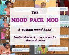 the mood pack mod for gta and other game characters is shown in this screenshot