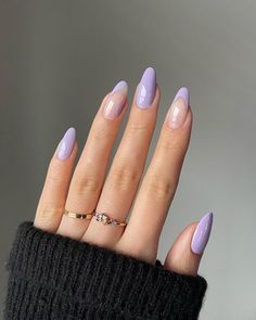 Money Nails, Lilac Nails, Lavender Nails, Nagel Tips, Purple Nail