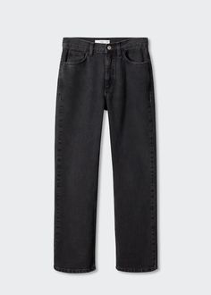 Mid-rise straight jeans - Women | MANGO USA Fall 23, Denim Style, Jeans Women, Matilda, Recycled Cotton, Denim Fashion, Straight Jeans, Latest Fashion Trends, Mid Rise