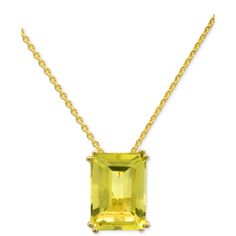 in stock Macy's Gemstone Necklace For Gift, Macy's Gemstone Necklaces As Gifts, Macy's Gemstone Necklace Gift, Macy's Gold Necklaces With Gemstones, Solitaire Pendant Necklace, Solitaire Pendant, White Quartz, Gold Plated Sterling Silver, Gold Plate