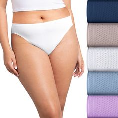 These women's Fruit of the Loom Signature panties are the perfect addition to your everyday collection. These women's Fruit of the Loom Signature panties are the perfect addition to your everyday collection.Click on this INTIMATES & SLEEPWEAR Guide to find the perfect fit and more! FEATURES 5-pack Cotton lining for extra softness Soft leg bands & waistband for extra comfort Breathable, moisture-wicking fabrication Tag free Lined Style no. 5DBMHCK Full coverageFIT & SIZING High rise sits below th Soft Legs, Leg Bands, Waist Pants, High Cut, Fruit Of The Loom, The Loom, Fabric Care, Polyester Spandex, Gender Female