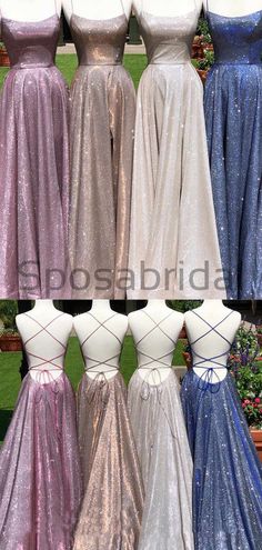 Charming A-line Sparkly Spaghetti Straps Long Vintage Shining Simple Prom Dresses PD1767 The dress can be custom made in size and color for free, lace up back or zipper back are all available. Description 1, Material: sequin, elastic satin. 2, Color: picture color or custom colors, there are many colors available, please Contact us if you need Fabric Swatch .3, Size: standard size or Custom Size, if dress is custom made, we need to size as bellow: please see our measuring guide Bust______ cm/inc High Neck Evening Gown, Black Sequin Prom Dress, Simple Prom Dresses, Sequins Wedding Gown, White Prom Dress Long, Glitter Prom Dresses, Wedding Gown Backless, Wedding Dress Sequin, Simple Prom Dress