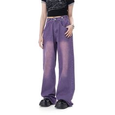 Niche Loose Washed Purple Jeans

Fabric: Cotton

Size: S, M, L, XL,

Color : Black, Pink, Purple, Green

Applicable Scene: Leisure, Daily Purple Denim Outfit, Pink And Purple Outfit Ideas, Purple Themed Outfits, Purple Outfits Ideas, Black Purple Outfit, Purple Baggy Jeans, Purple And Pink Outfit, Purple Grunge Outfits, Purple And Green Outfit