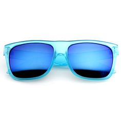 Frosted Retro Flat Top Candy Color Revo Lens Sunglasses 8610 Wayfarer Glasses, Retro Mirror, Color Mirror, Retro Glasses, Beach Sunglasses, Wayfarer Sunglasses, Mens Eyewear, Color Lenses, Eyewear Womens