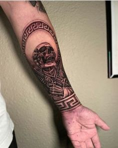 Colombian Heritage Tattoo, Mexican Charro Tattoo, Hip Tattoo Men Lower, Hispanic Inspired Tattoos, Spaniard Tattoo, Aztec Tattoo Mexican Forearm, Aztec Forearm Tattoo For Men