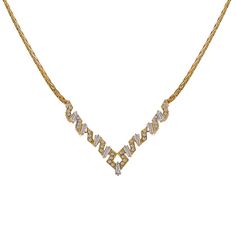 Luxurious And Chic, This Fabulous Diamond 14k Yellow Gold Necklace Is Burning With The Fire Of Dazzling Round Brilliant Diamonds. The Remarkable Necklace Features Clusters Of Stunning H Color And Vs1 Clarity Diamonds Scoring 1.90 Ct. Tw. (Carat Total Weight) Diamonds. The Necklace Is 16'' Long And Ends With An Open Box Clasp. It Is Weight 11.1 Grams. Beautiful Design, Splendid Quality Diamonds And Impeccable Workmanship Make This Necklace An Ideal Choice For Evening Wear. Sku: Wdn2502 Thick Necklace, 14k Yellow Gold Necklace, Yellow Gold Necklace, Diamond Necklaces, Gold Bar Necklace, Ball Necklace, Box Clasp, Silver Engagement Rings, Chain Choker