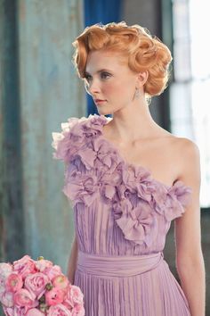 bridal hair Ginger Updo, Silver Color Palette, 2012 Wedding, Veil Hairstyles, Lavender Dresses, Retro Hairstyles, St James, Strawberry Blonde, Vintage Hairstyles